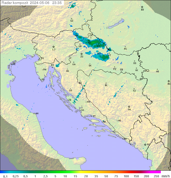 Radar Croazia OFF-LINE
