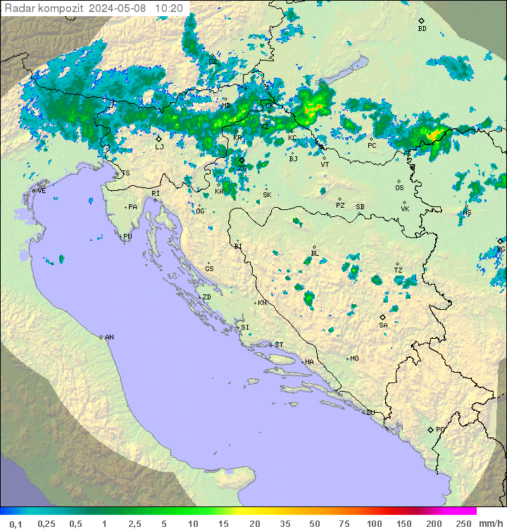 Radar Croazia OFF-LINE