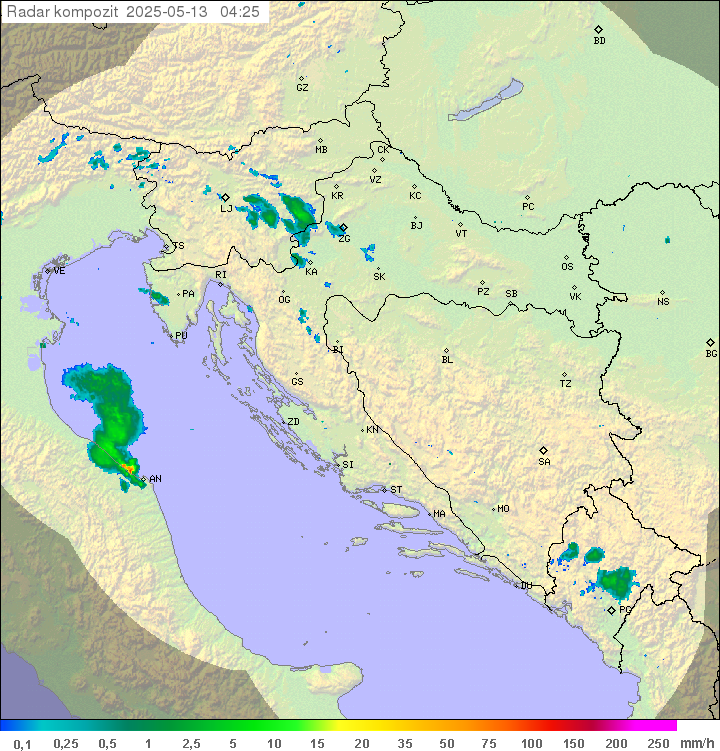Padavine Hrvaška