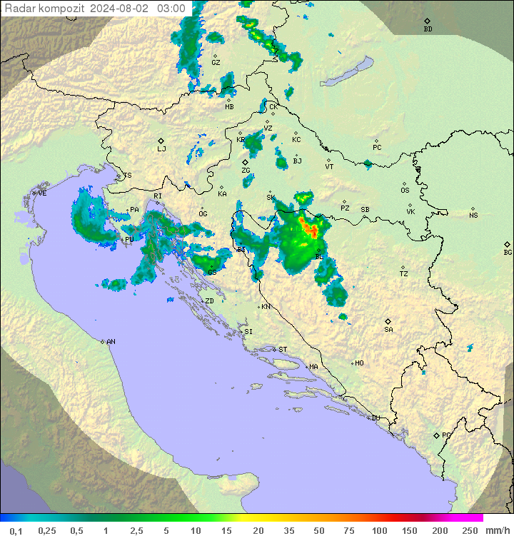 Padavine Hrvaška