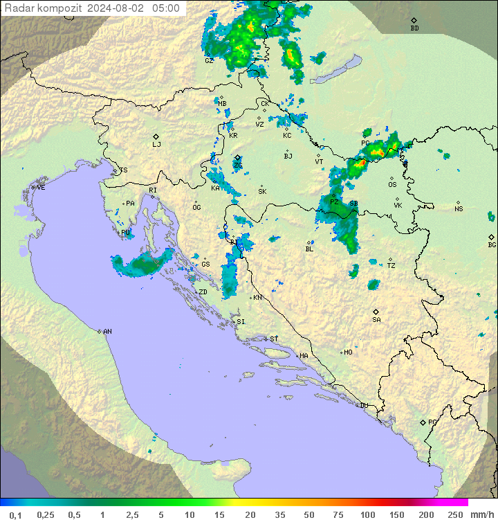 Padavine Hrvaška