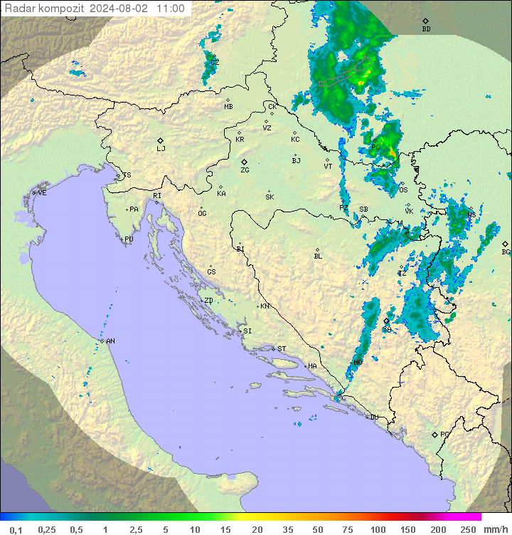 Padavine Hrvaška