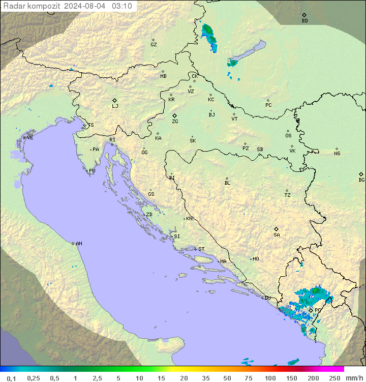 Padavine Hrvaška