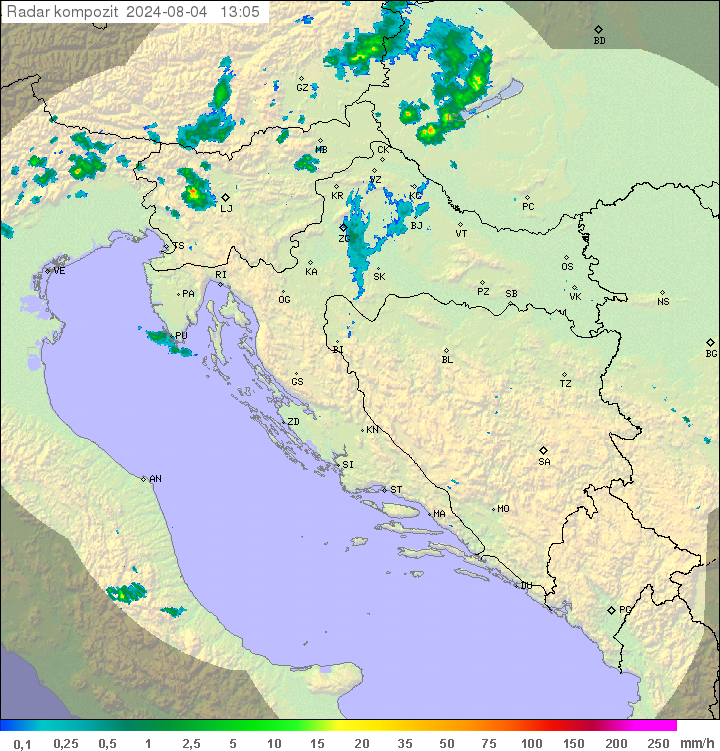 Padavine Hrvaška