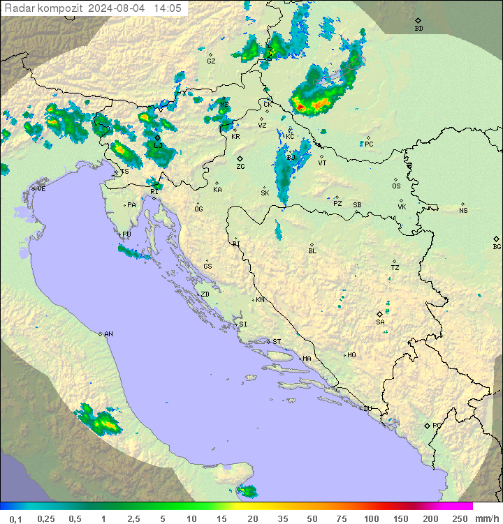 Padavine Hrvaška