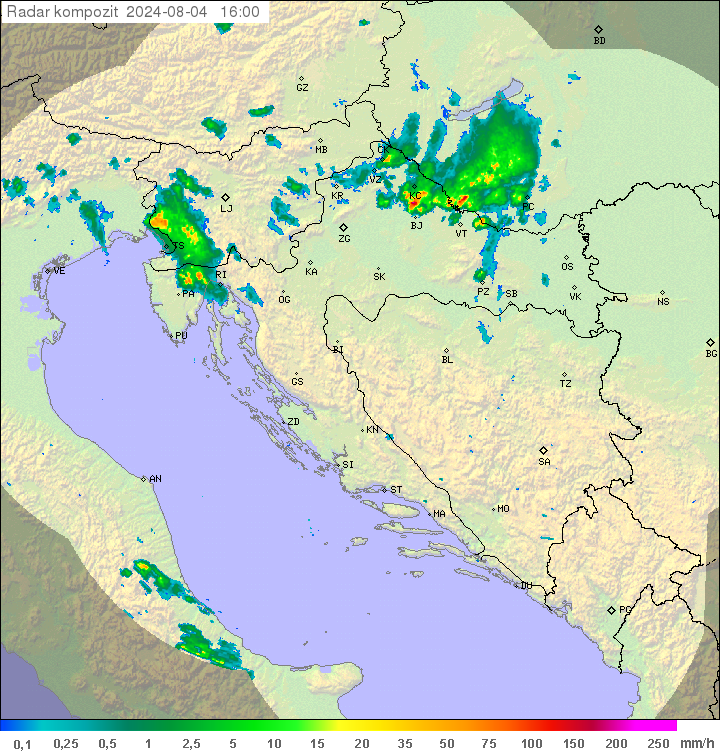 Padavine Hrvaška