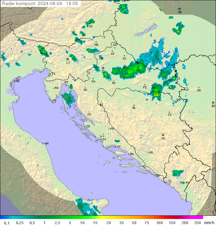 Padavine Hrvaška