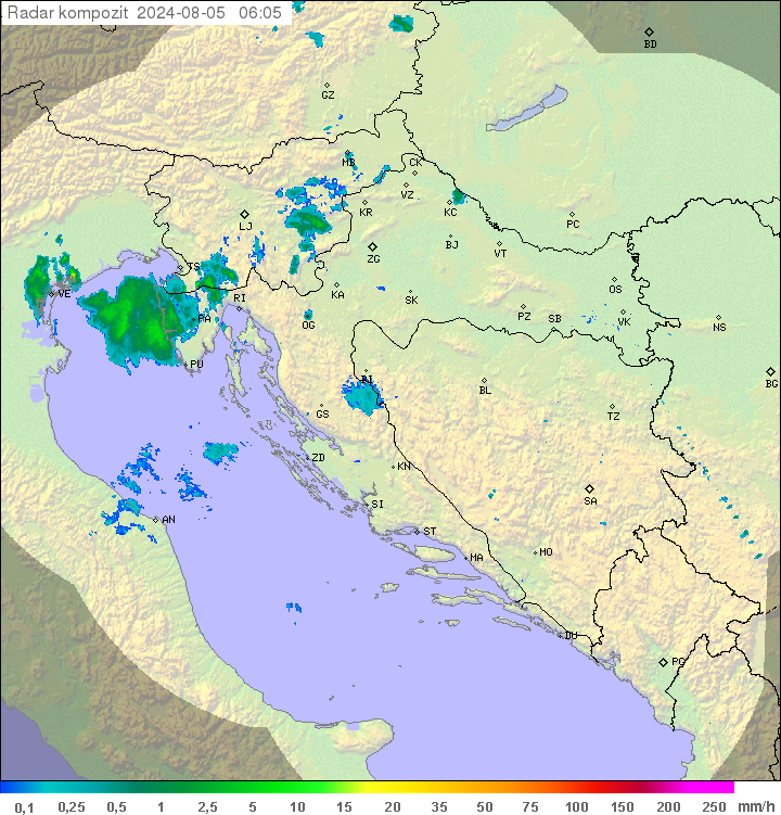 Padavine Hrvaška