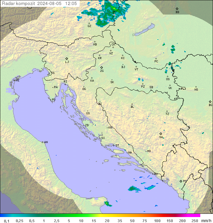 Padavine Hrvaška