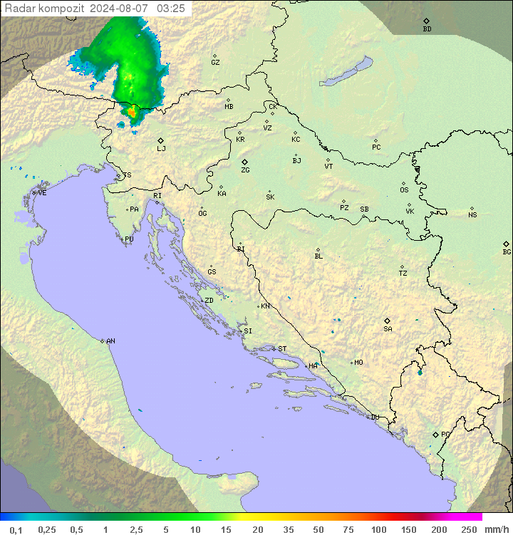 Padavine Hrvaška