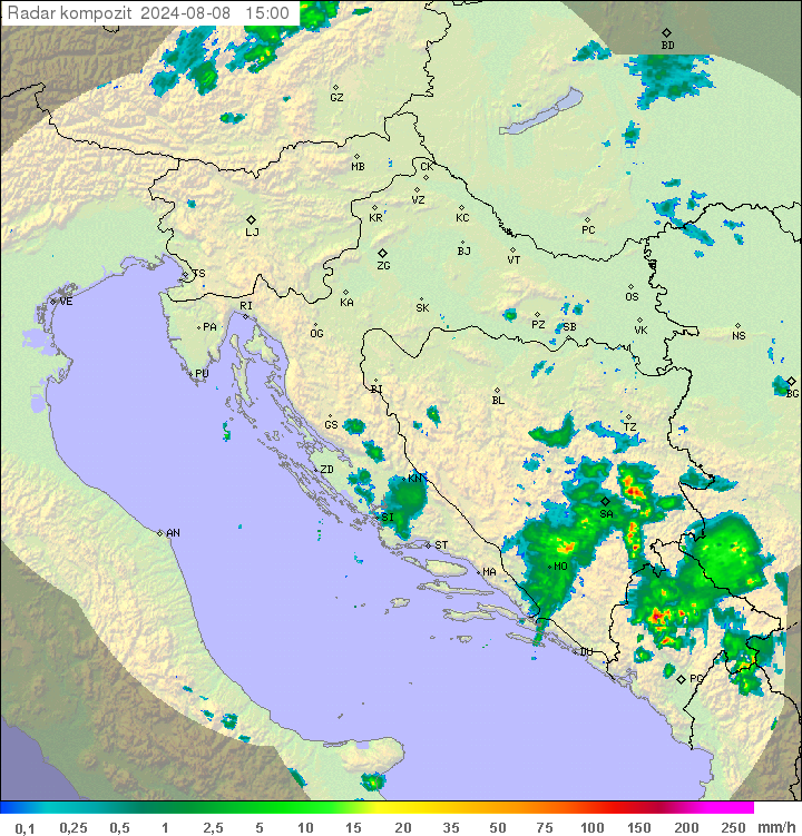 Padavine Hrvaška