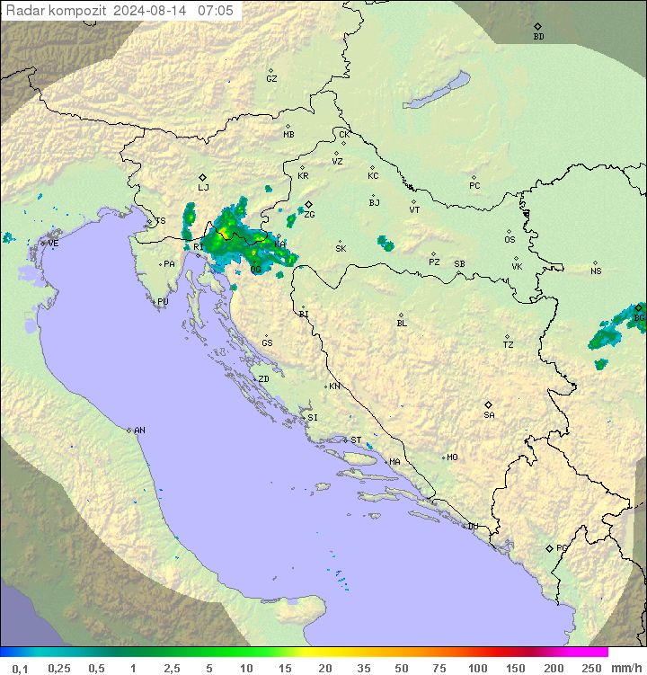 Padavine Hrvaška