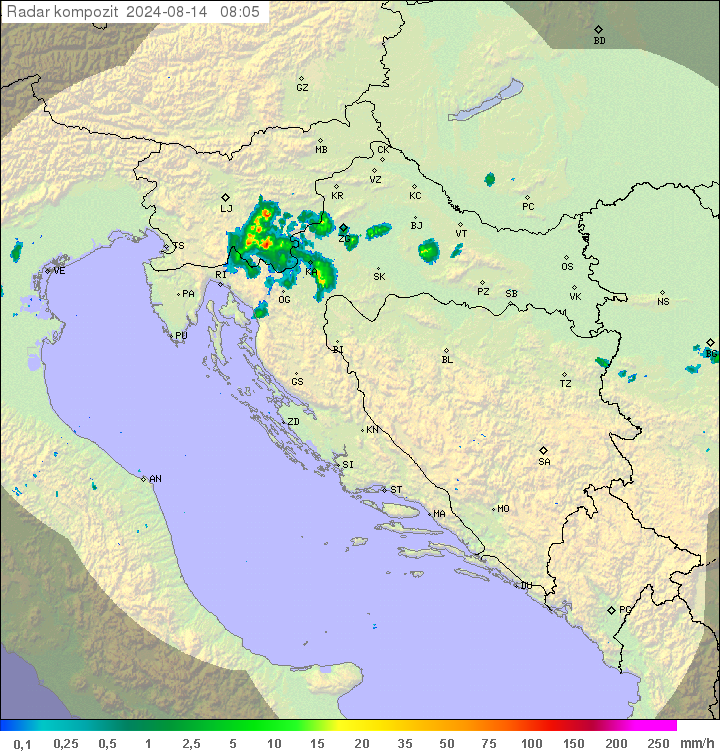 Padavine Hrvaška