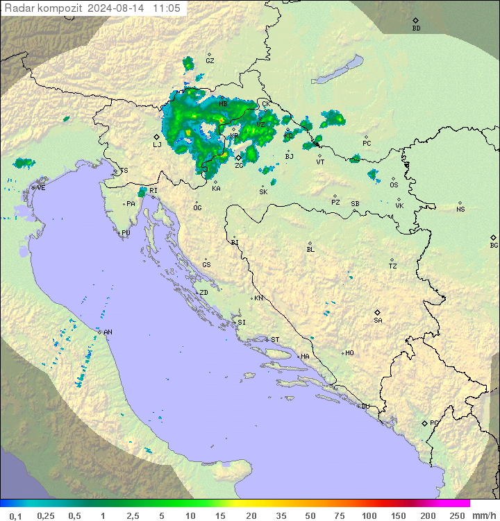 Padavine Hrvaška