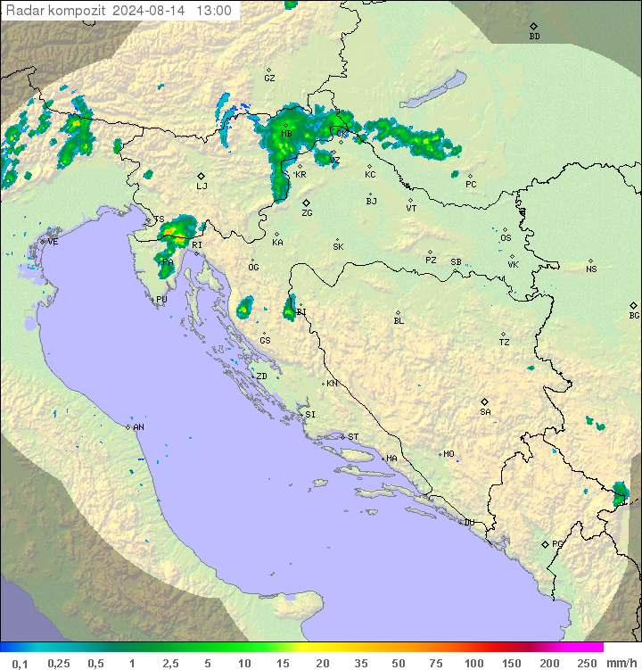 Padavine Hrvaška