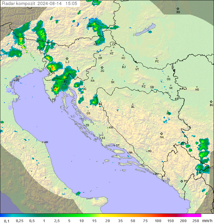 Padavine Hrvaška