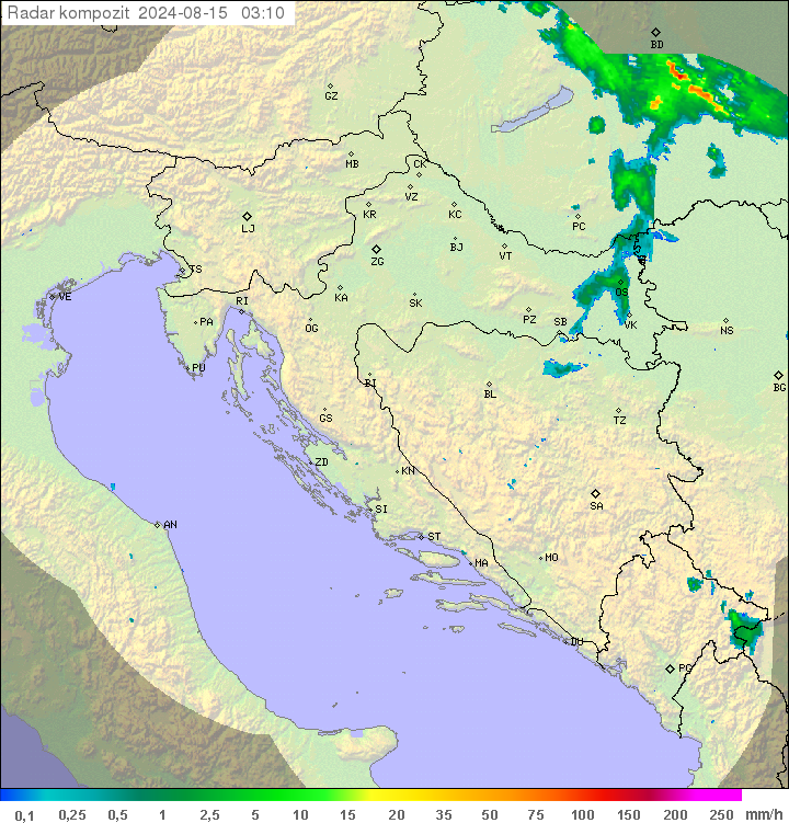 Padavine Hrvaška