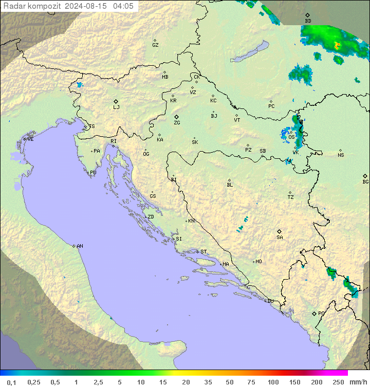 Padavine Hrvaška