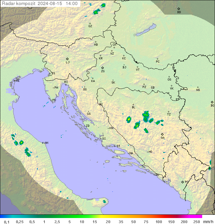 Padavine Hrvaška