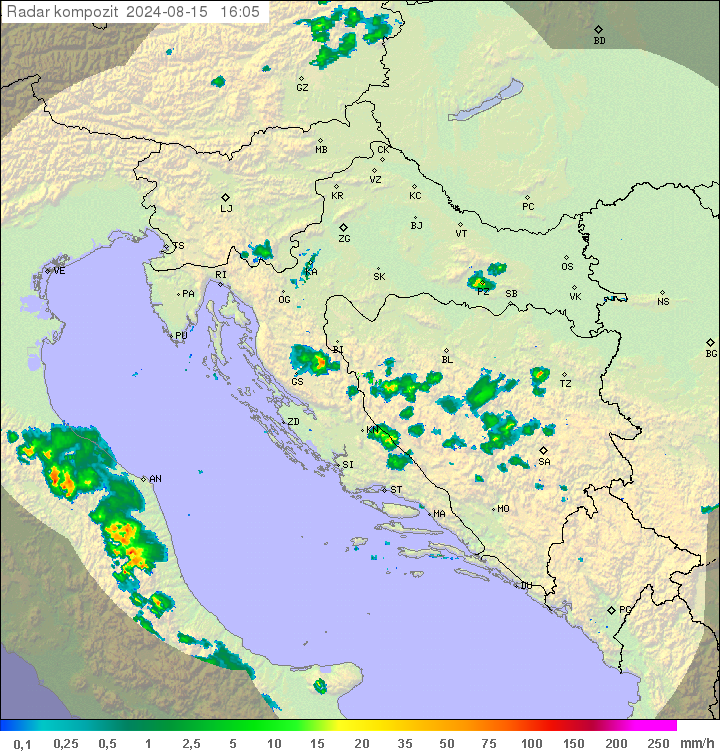 Padavine Hrvaška