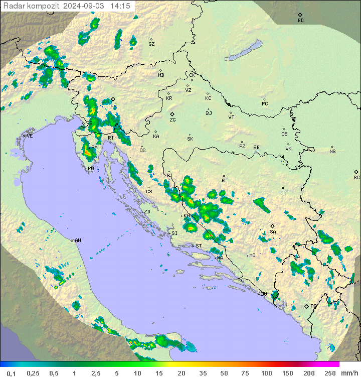 Padavine Hrvaška