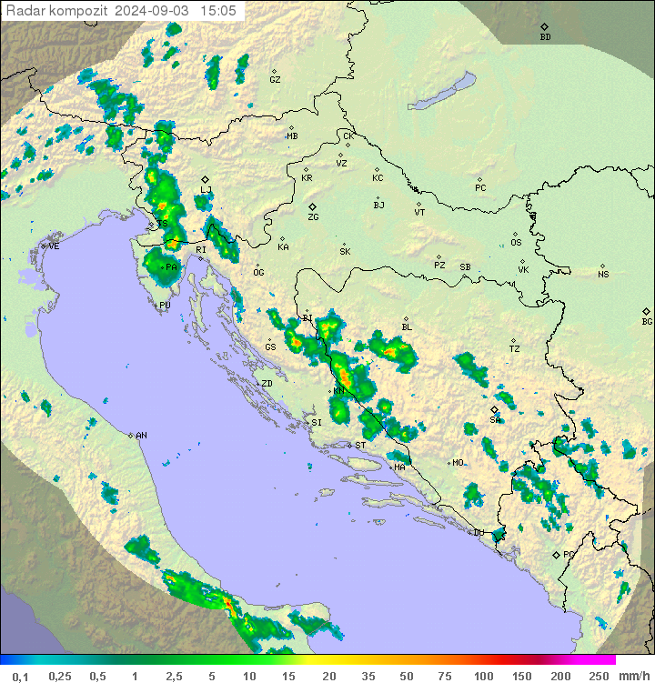 Padavine Hrvaška