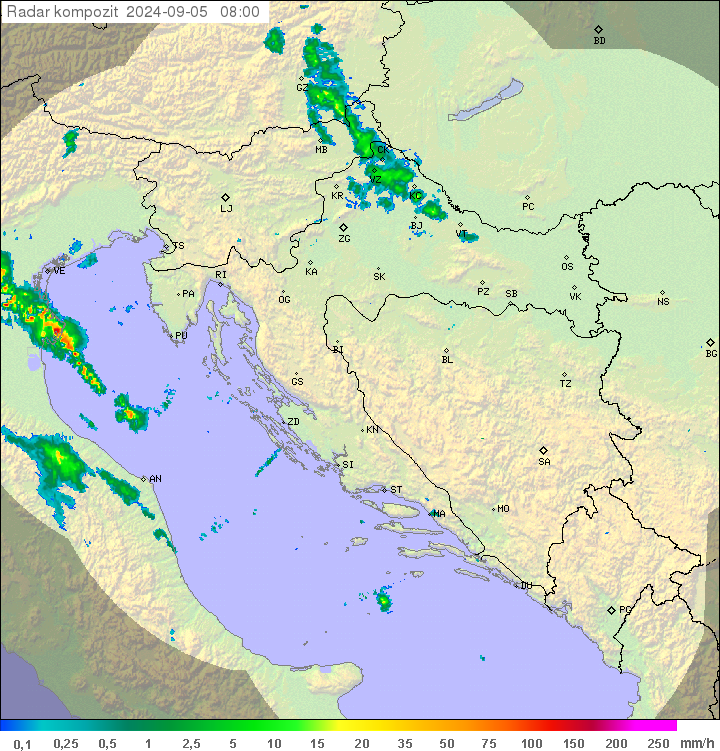 Padavine Hrvaška