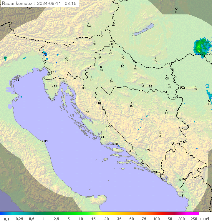 Padavine Hrvaška