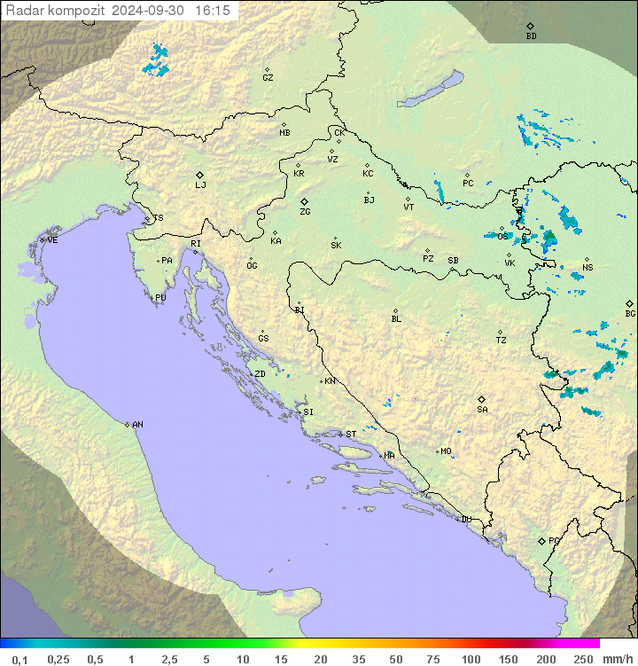 Padavine Hrvaška