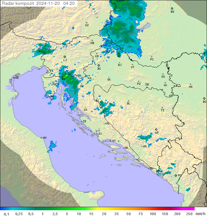 Padavine Hrvaška