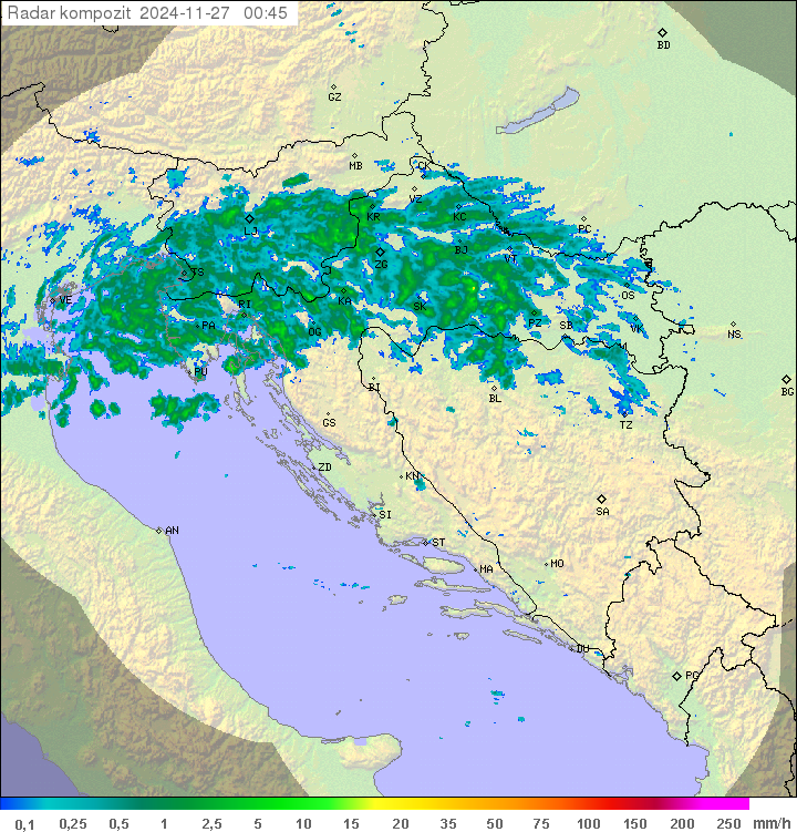 Padavine Hrvaška