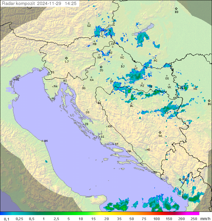 Padavine Hrvaška