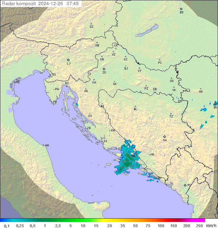 Padavine Hrvaška