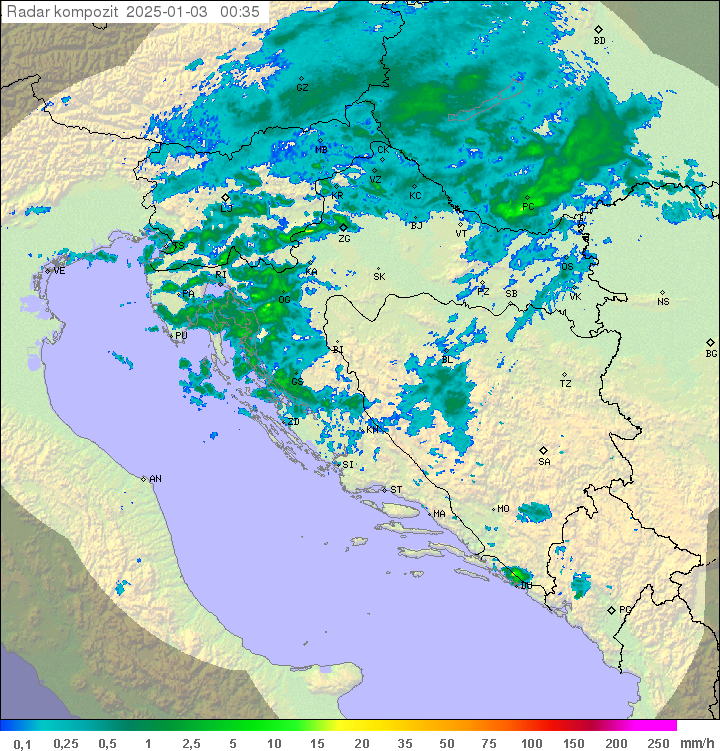 Padavine Hrvaška