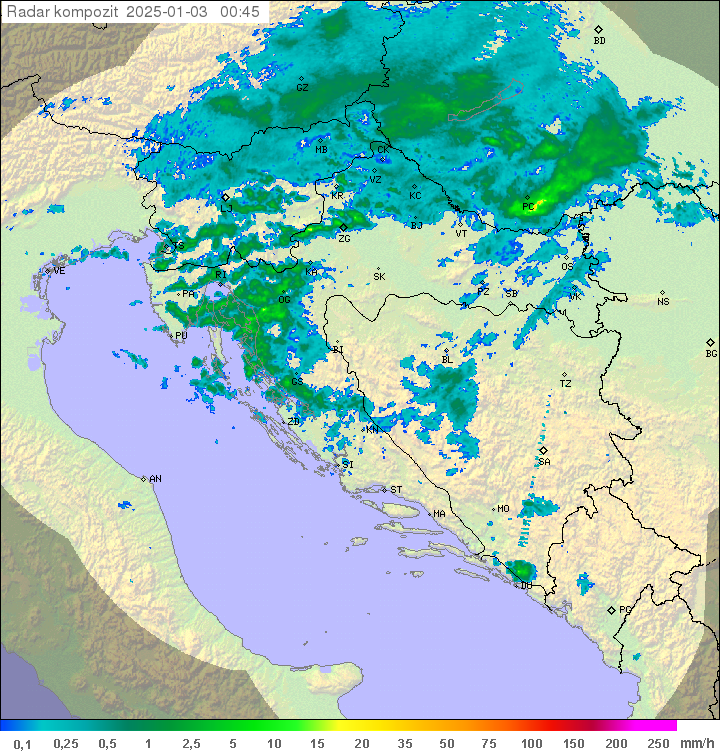 Padavine Hrvaška