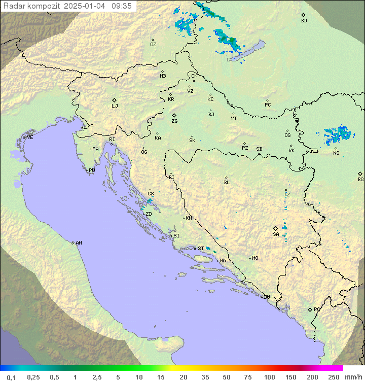 Padavine Hrvaška