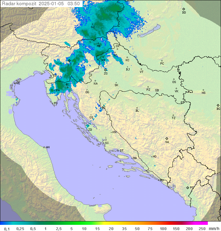 Padavine Hrvaška