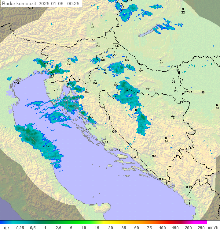 Padavine Hrvaška