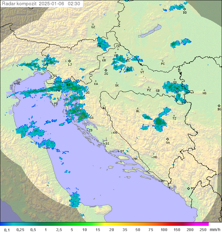 Padavine Hrvaška