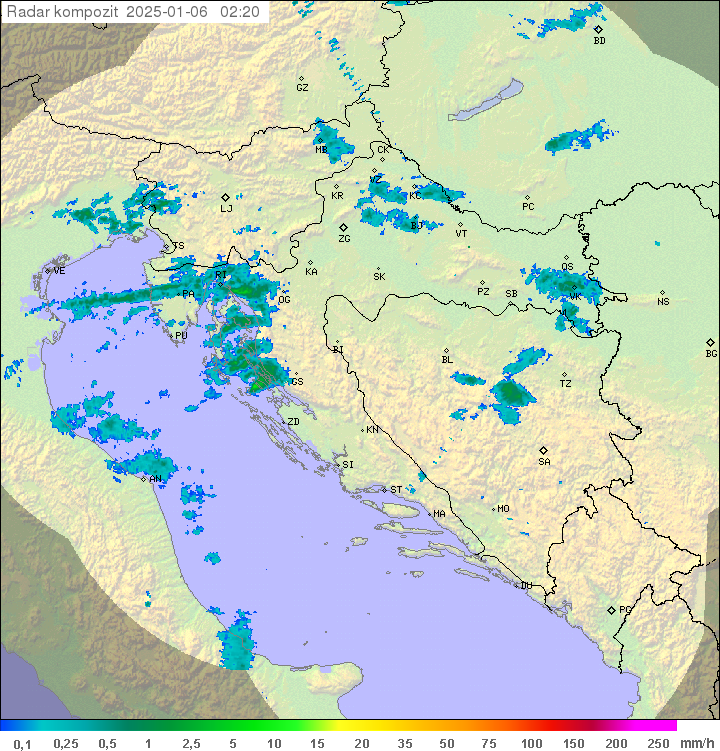 Padavine Hrvaška