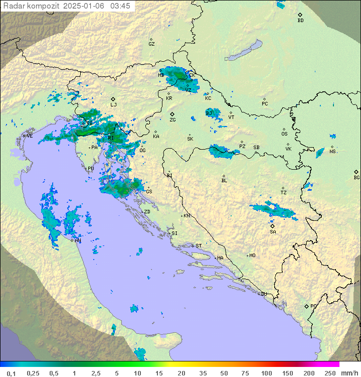 Padavine Hrvaška