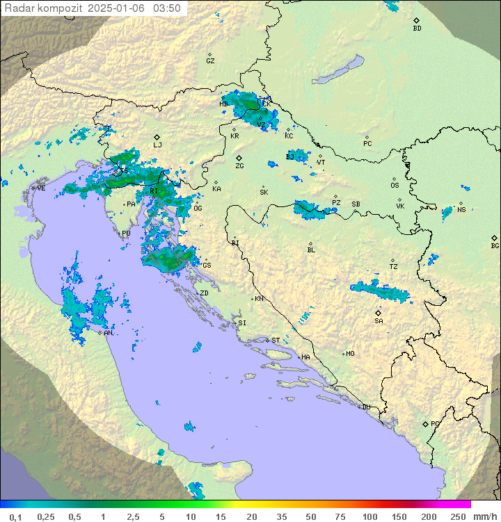 Padavine Hrvaška