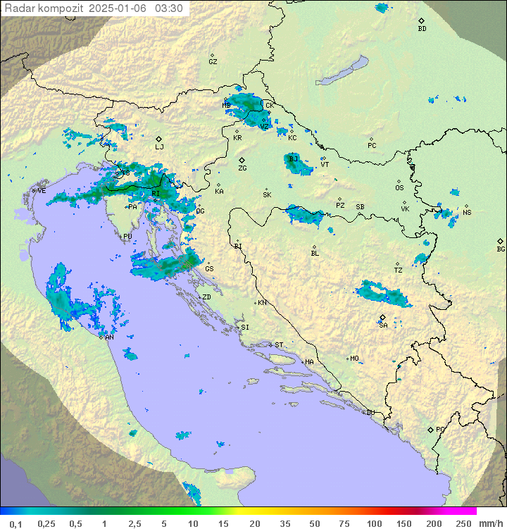 Padavine Hrvaška