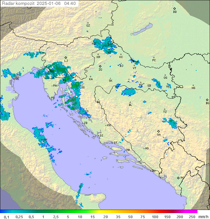 Padavine Hrvaška