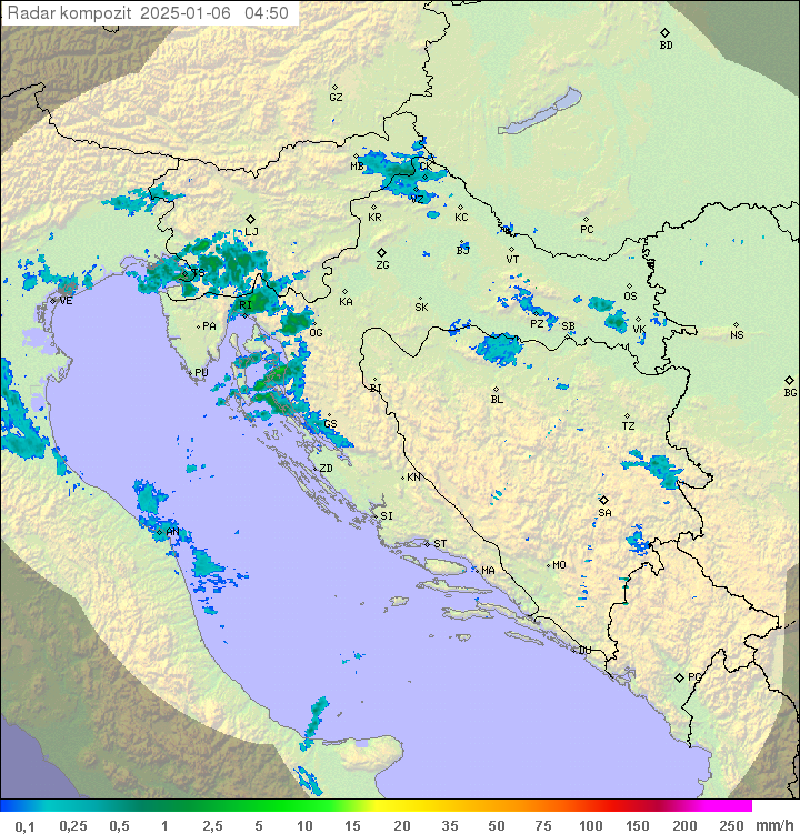 Padavine Hrvaška