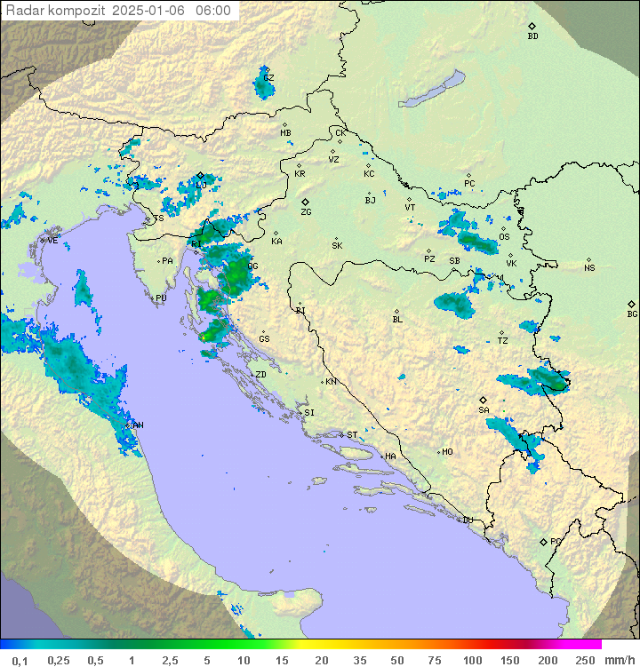 Padavine Hrvaška