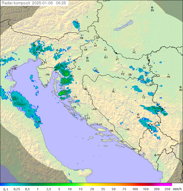 Padavine Hrvaška