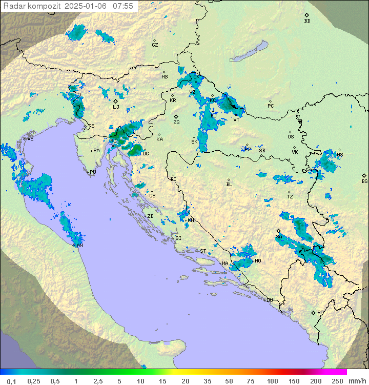 Padavine Hrvaška