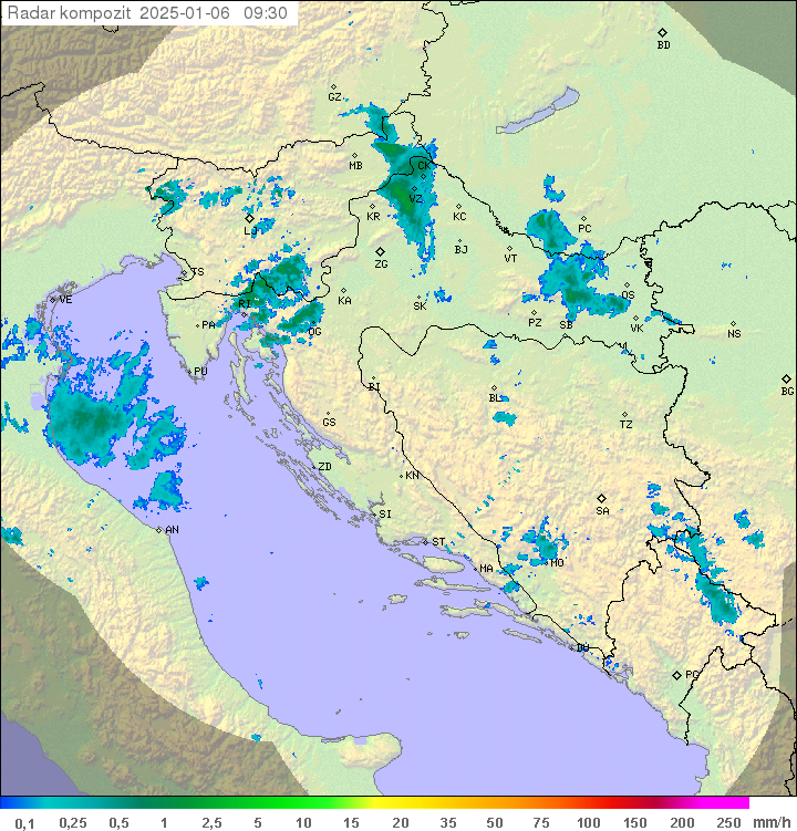 Padavine Hrvaška