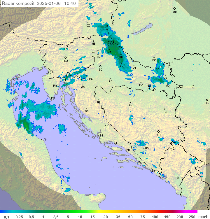 Padavine Hrvaška